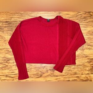 Wild Fable Cropped Waffle Tee Long Sleeve Size Small